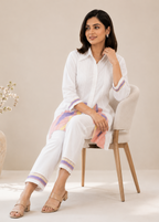 Pastel Muse White Co-Ord Set