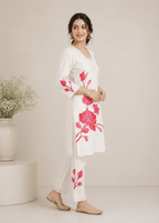 Pink Blossom Floral Printed Co-Ord Set