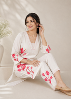 Pink Blossom Floral Printed Co-Ord Set