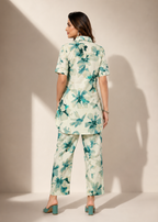 Ivory Bloom Printed Heavy Premium Rayon Co-Ord Set