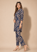 Midnight Maze Printed Rayon Co-Ord Set