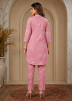 Blush Pink Printed Rayon Co-Ord Set