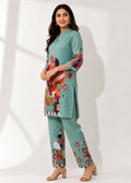 Sage Green Casual Cotton Co-Ord Set