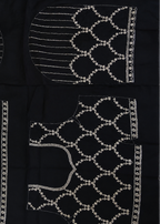 Black Fande Organza Saree with Allover Handwork Katdana & Sequence Work