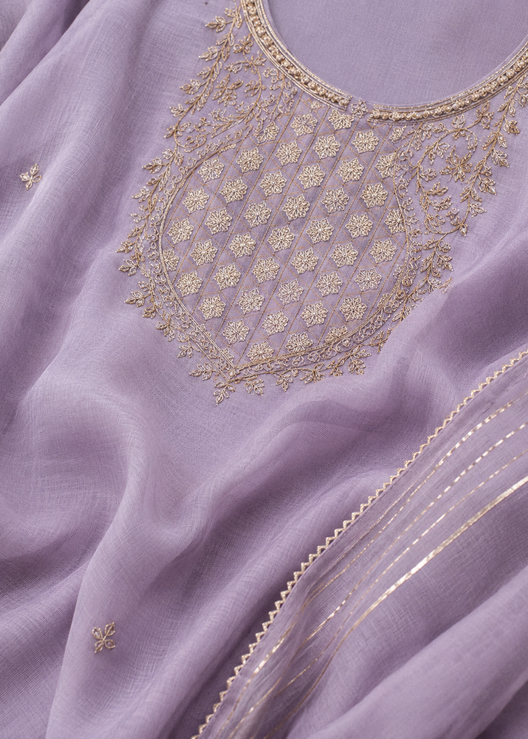 Olive Green Embroidered Kurta Palazzo Set with Dupatta for Women