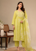 Luxe Lime Organza Dupatta Suit Set