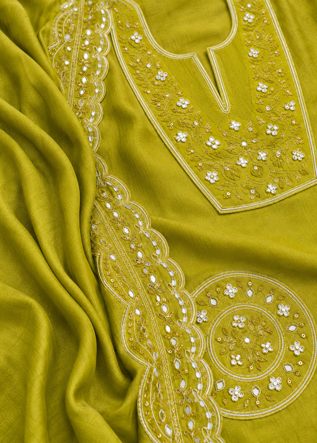 Meherbaan Festive Green Suit Set